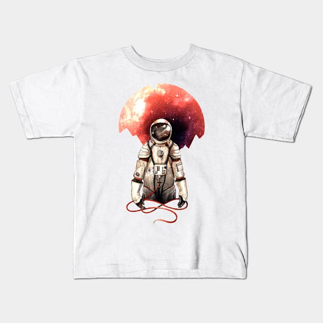 Astronaut in mart Kids T-Shirt by NerdsbyLeo